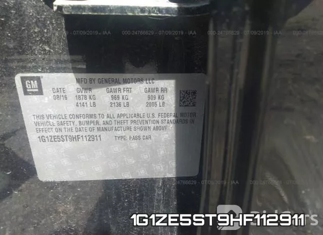 1G1ZE5ST9HF112911 фото 10