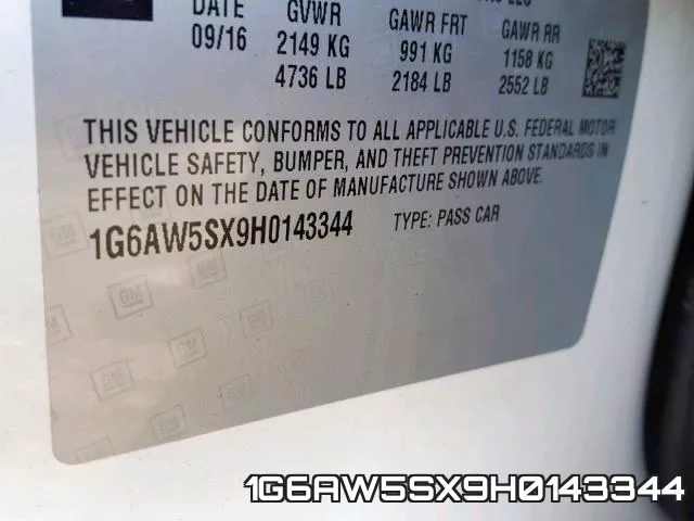 1G6AW5SX9H0143344 фото 2