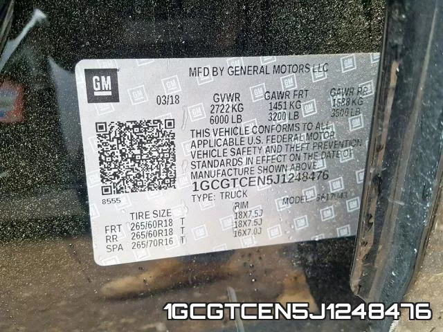1GCGTCEN5J1248476 фото 2