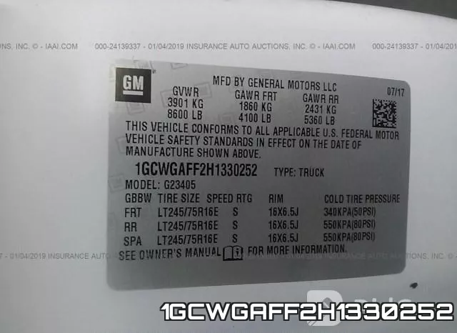 1GCWGAFF2H1330252 фото 10