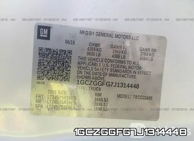 1GCZGGFG7J1314448 фото 10