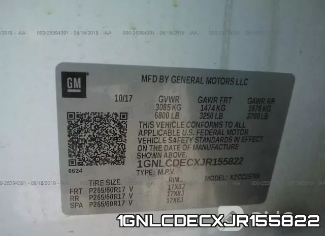 1GNLCDECXJR155822 фото 10