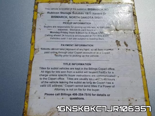 1GNSKBKC7JR106357 фото 10