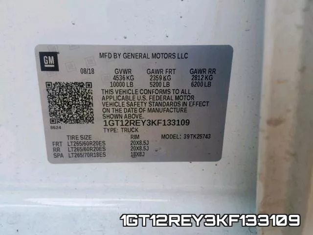1GT12REY3KF133109 фото 2