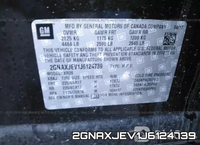 2GNAXJEV1J6124739 фото 10