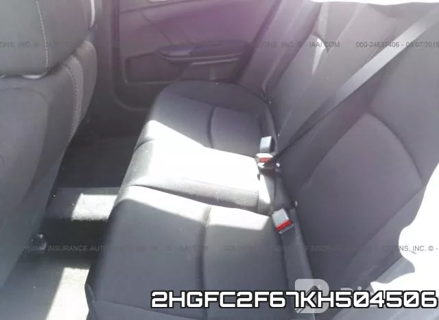 2HGFC2F67KH504506 фото 9