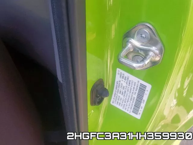 2HGFC3A31HH359930 фото 2