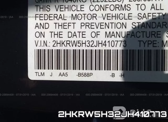 2HKRW5H32JH410773 фото 10