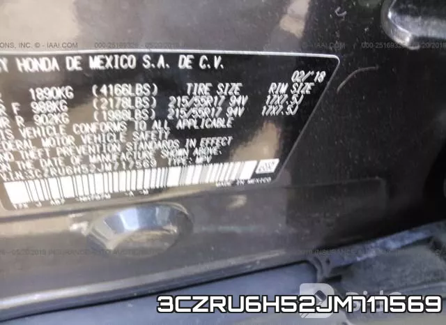 3CZRU6H52JM717569 фото 10