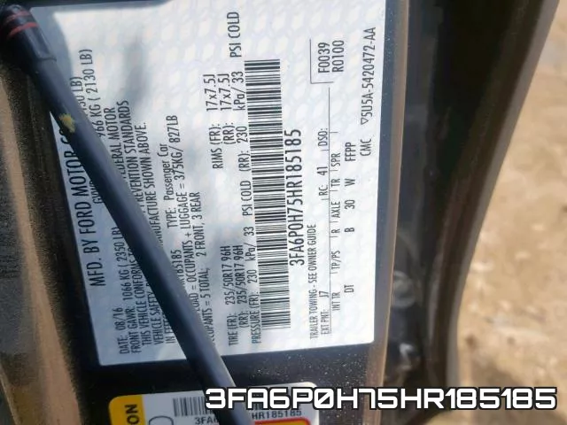 3FA6P0H75HR185185 фото 2