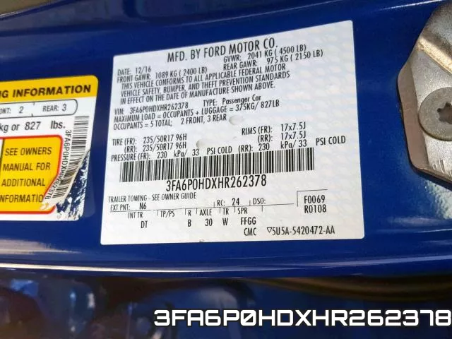 3FA6P0HDXHR262378 фото 2