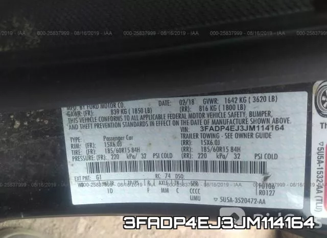 3FADP4EJ3JM114164 фото 10