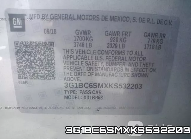 3G1BC6SMXKS532203 фото 10