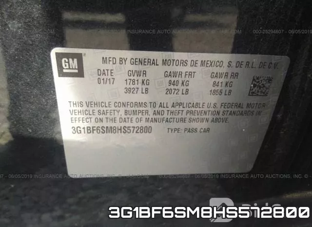 3G1BF6SM8HS572800 фото 10
