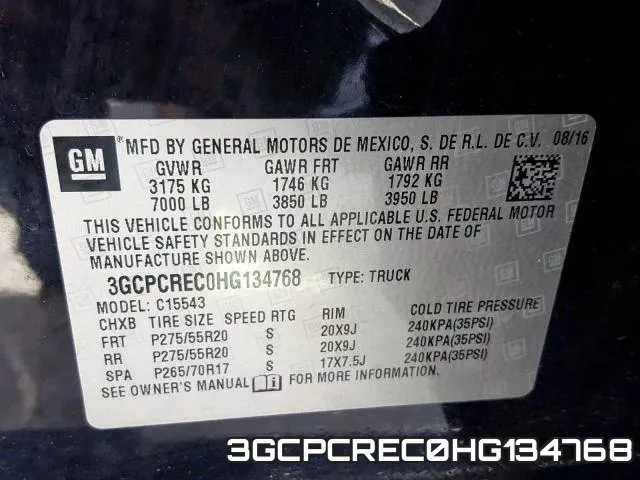 3GCPCREC0HG134768 фото 2