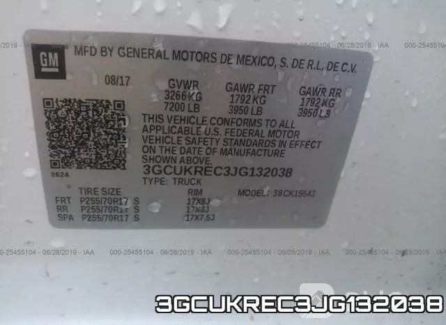 3GCUKREC3JG132038 фото 10