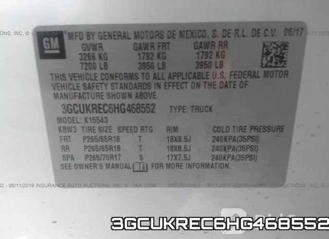 3GCUKREC6HG468552 фото 10