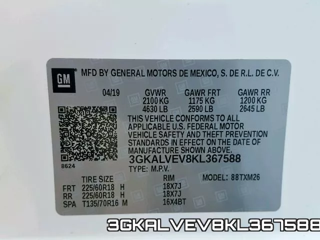 3GKALVEV8KL367588 фото 2