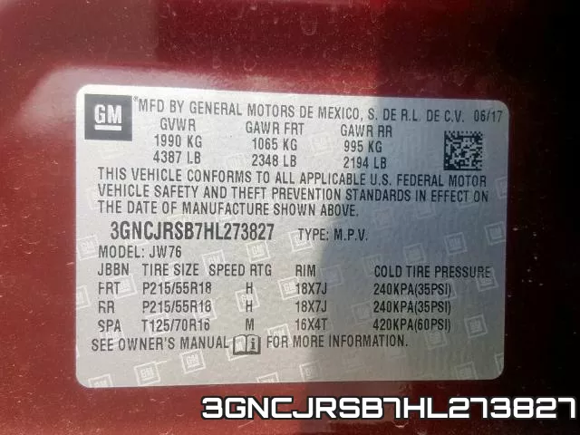 3GNCJRSB7HL273827 фото 2