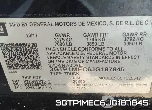 3GTP1MEC6JG187845 фото 10