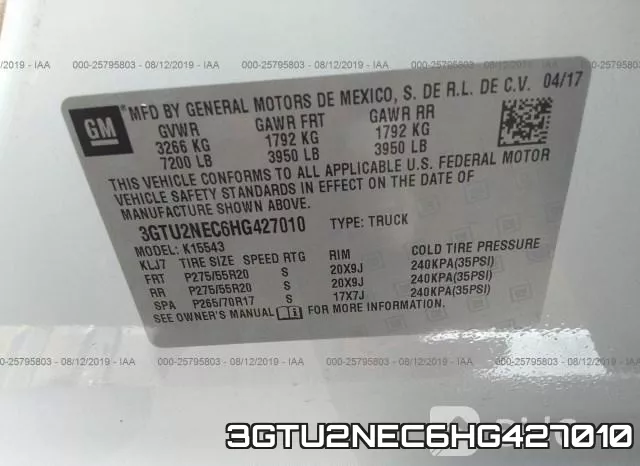 3GTU2NEC6HG427010 фото 10