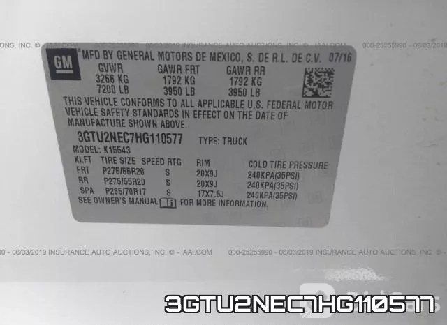 3GTU2NEC7HG110577 фото 10