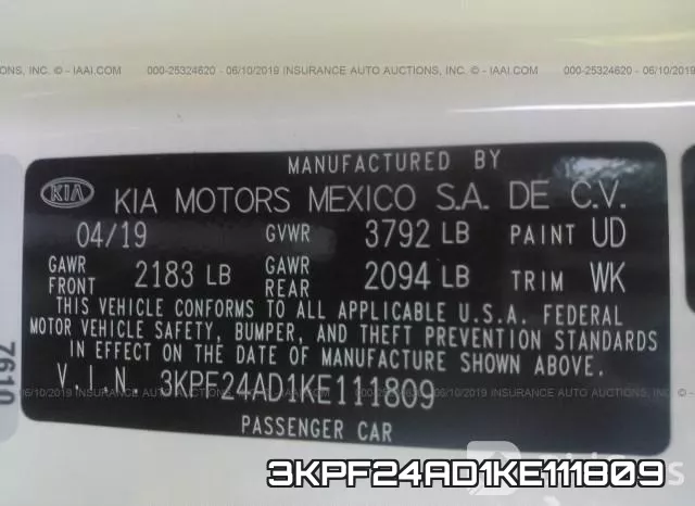3KPF24AD1KE111809 фото 10