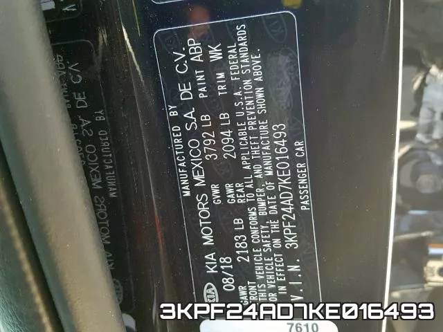 3KPF24AD7KE016493 фото 2