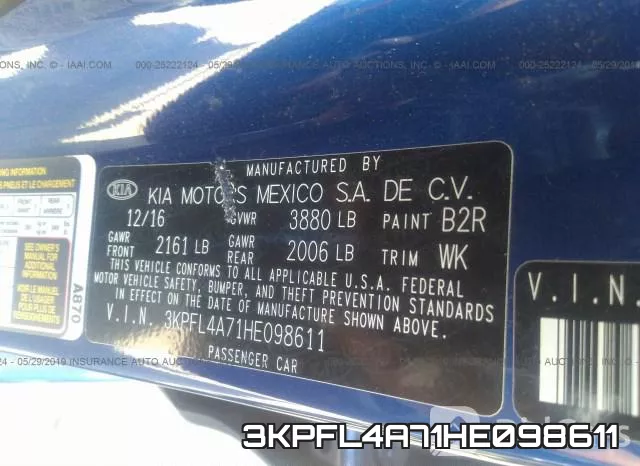 3KPFL4A71HE098611 фото 10
