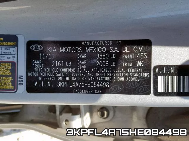 3KPFL4A75HE084498 фото 2