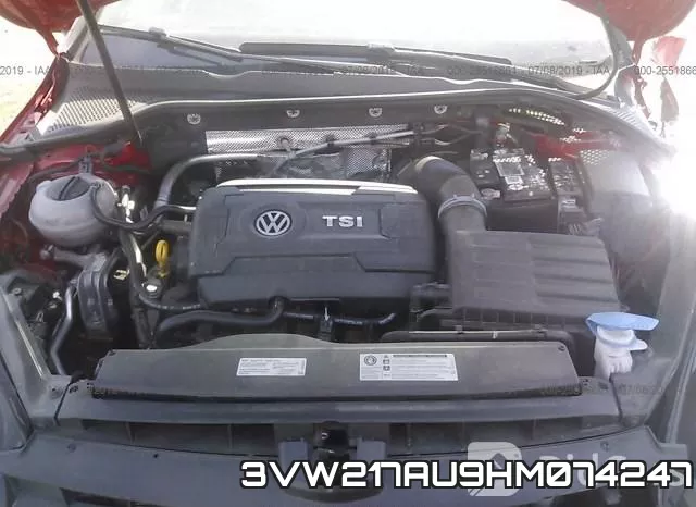 3VW217AU9HM074247 фото 2