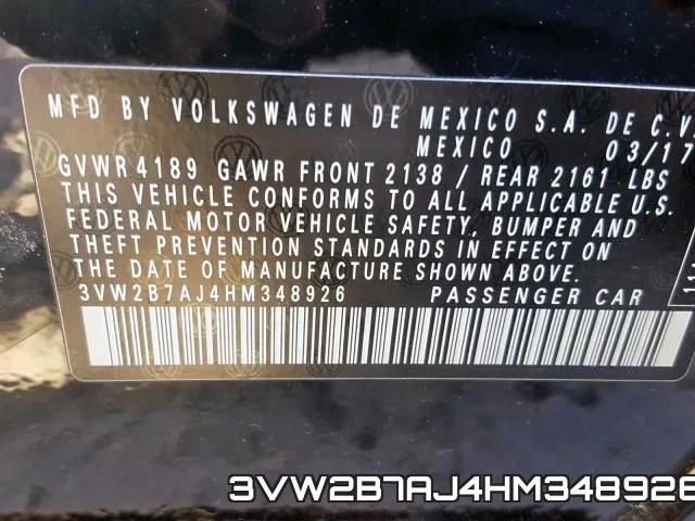 3VW2B7AJ4HM348926 фото 2