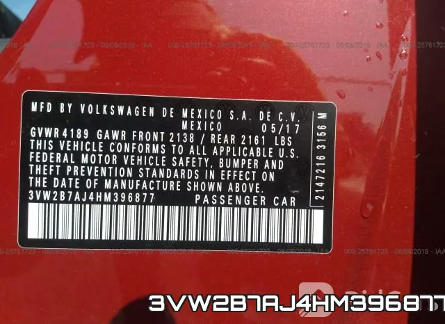 3VW2B7AJ4HM396877 фото 10