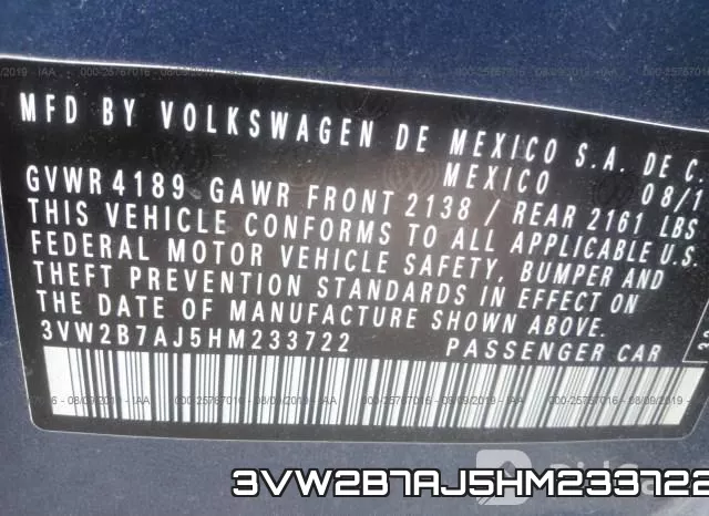 3VW2B7AJ5HM233722 фото 10