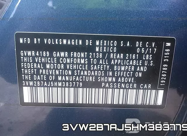 3VW2B7AJ5HM383779 фото 10