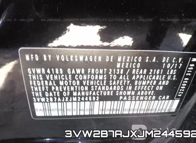 3VW2B7AJXJM244592 фото 10