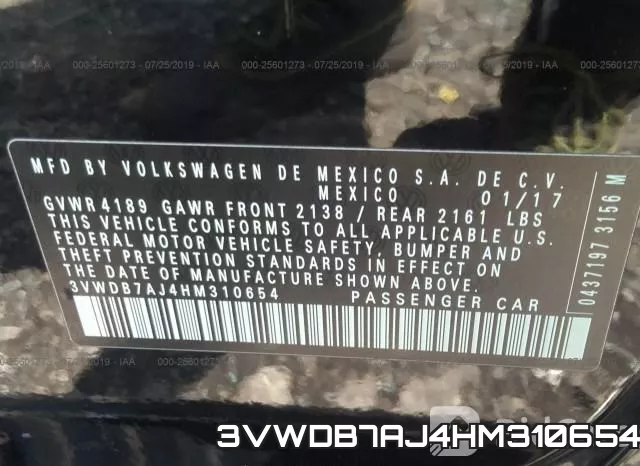 3VWDB7AJ4HM310654 фото 10