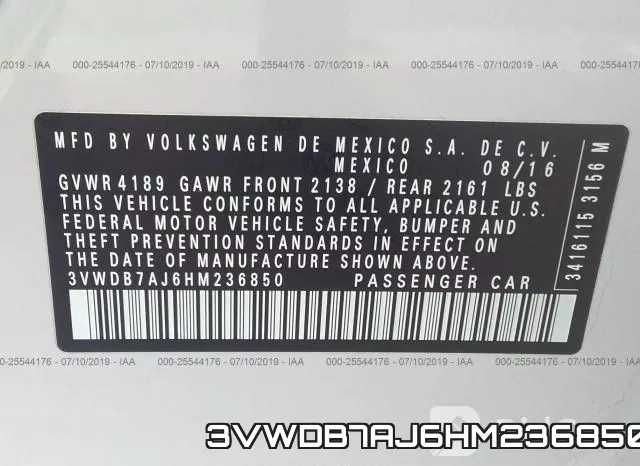 3VWDB7AJ6HM236850 фото 10