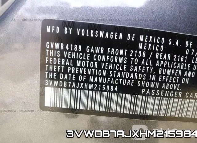 3VWDB7AJXHM215984 фото 10