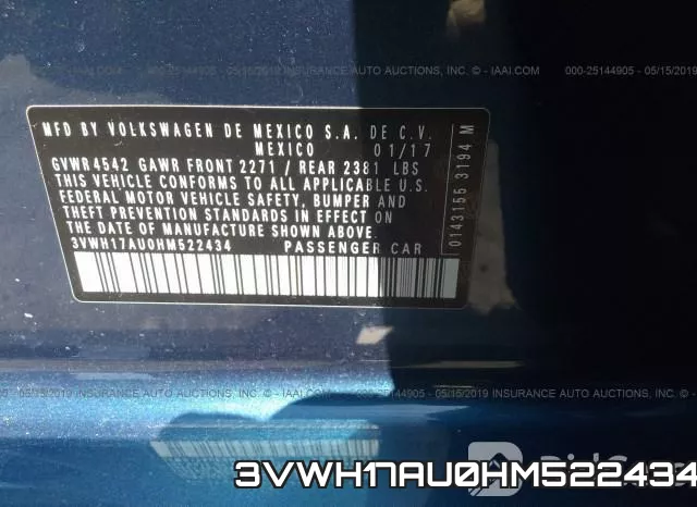 3VWH17AU0HM522434 фото 10