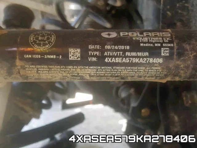 4XASEA579KA278406 фото 2