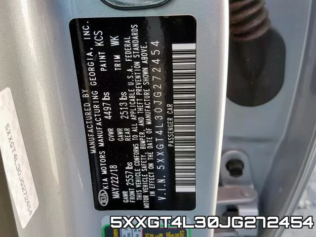 5XXGT4L30JG272454 фото 2