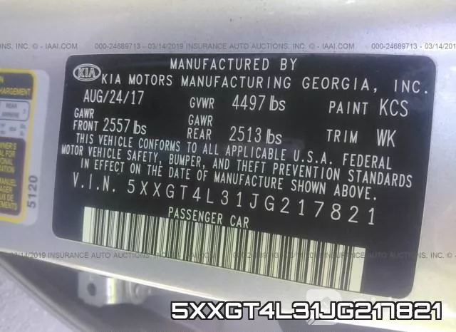 5XXGT4L31JG217821 фото 10