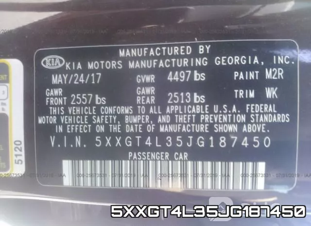 5XXGT4L35JG187450 фото 10
