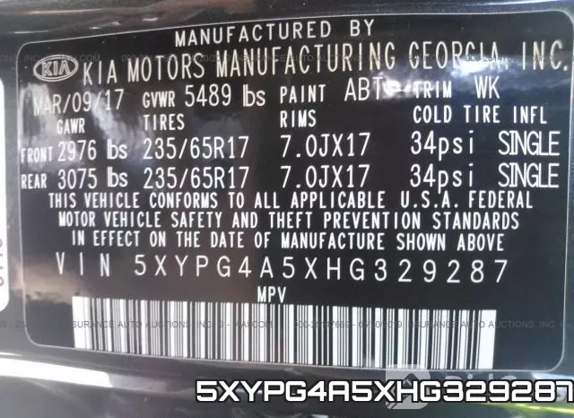5XYPG4A5XHG329287 фото 10