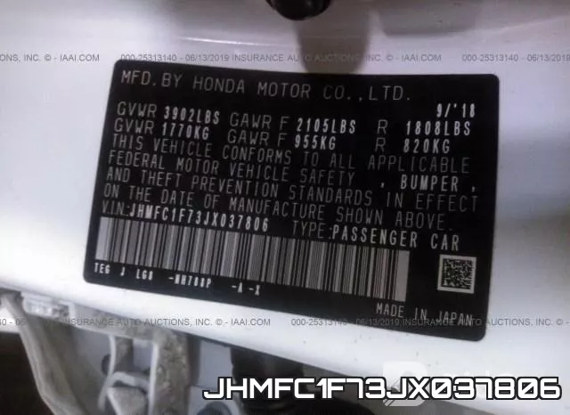 JHMFC1F73JX037806 фото 10