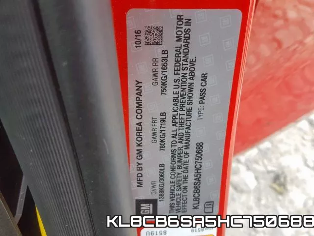 KL8CB6SA5HC750688 фото 2