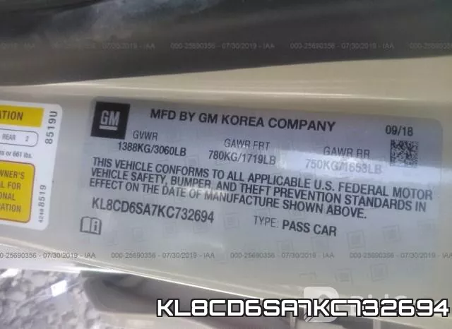 KL8CD6SA7KC732694 фото 10