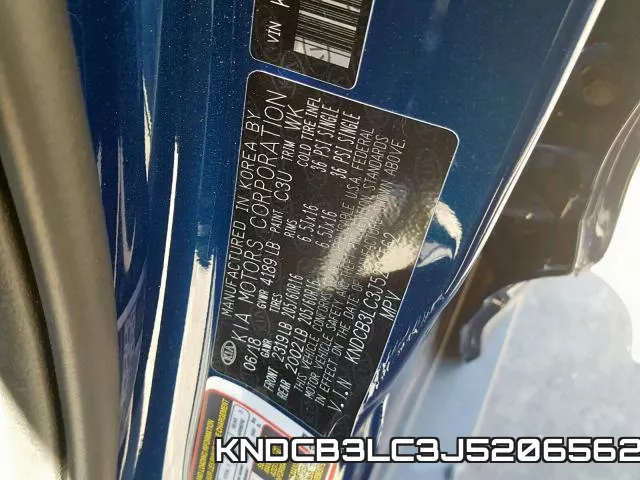 KNDCB3LC3J5206562 фото 2