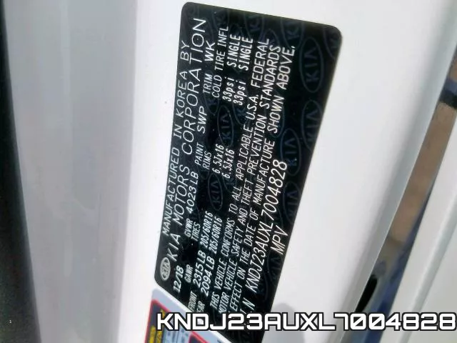 KNDJ23AUXL7004828 фото 2